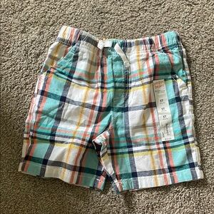 Plaid Multicolor Shorts 5t